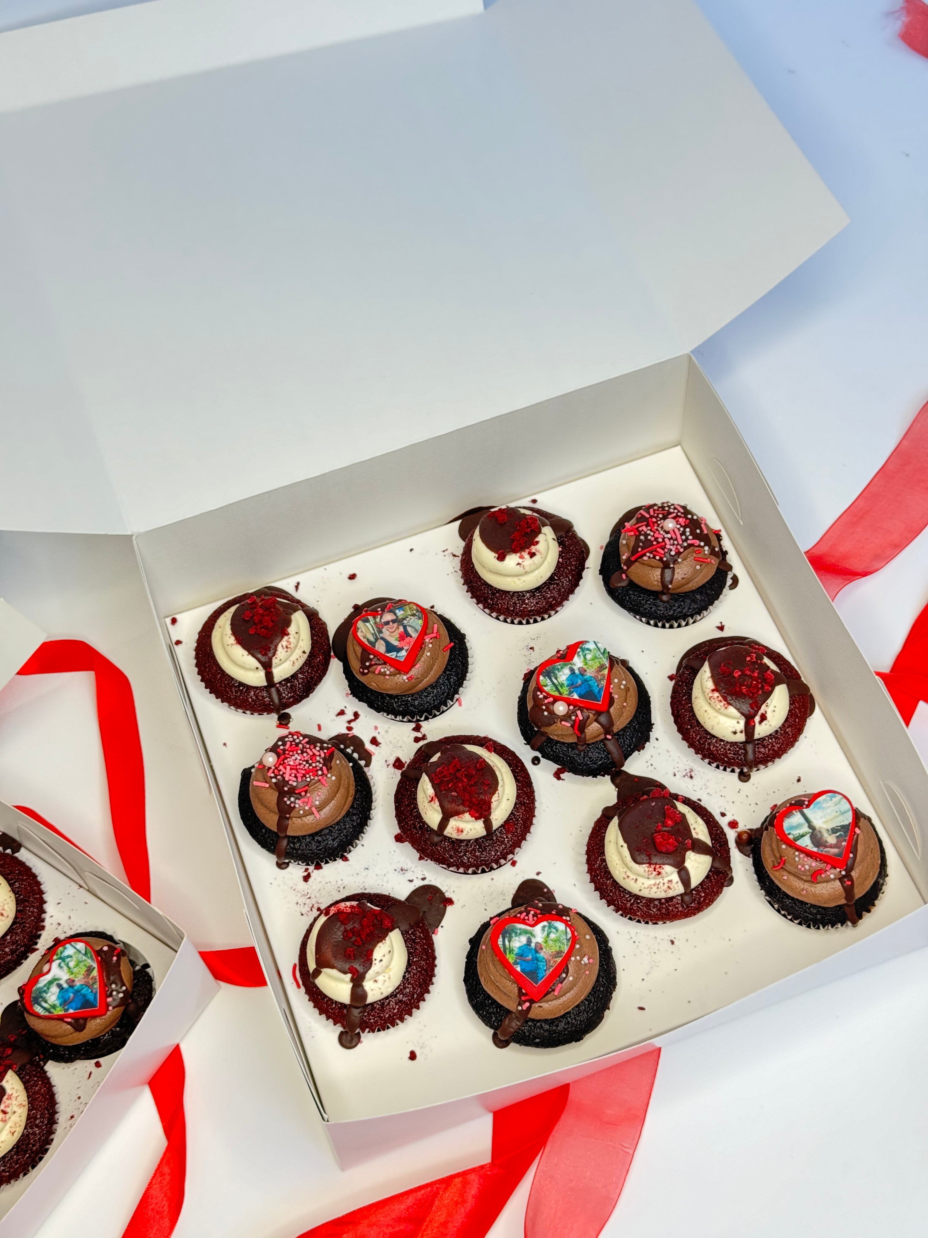 Valentines 12 Pack Custom Cupcakes