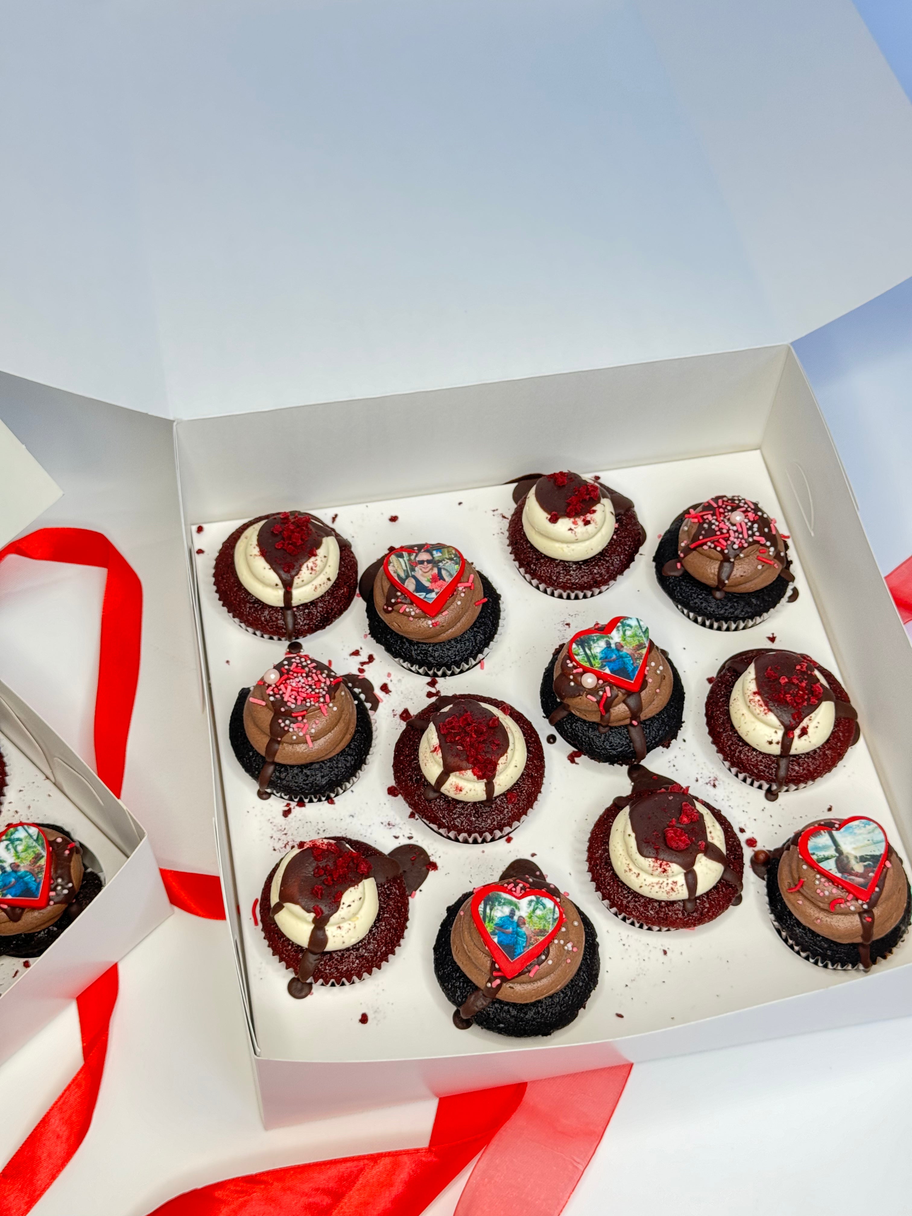 Valentines 12 Pack Custom Cupcakes