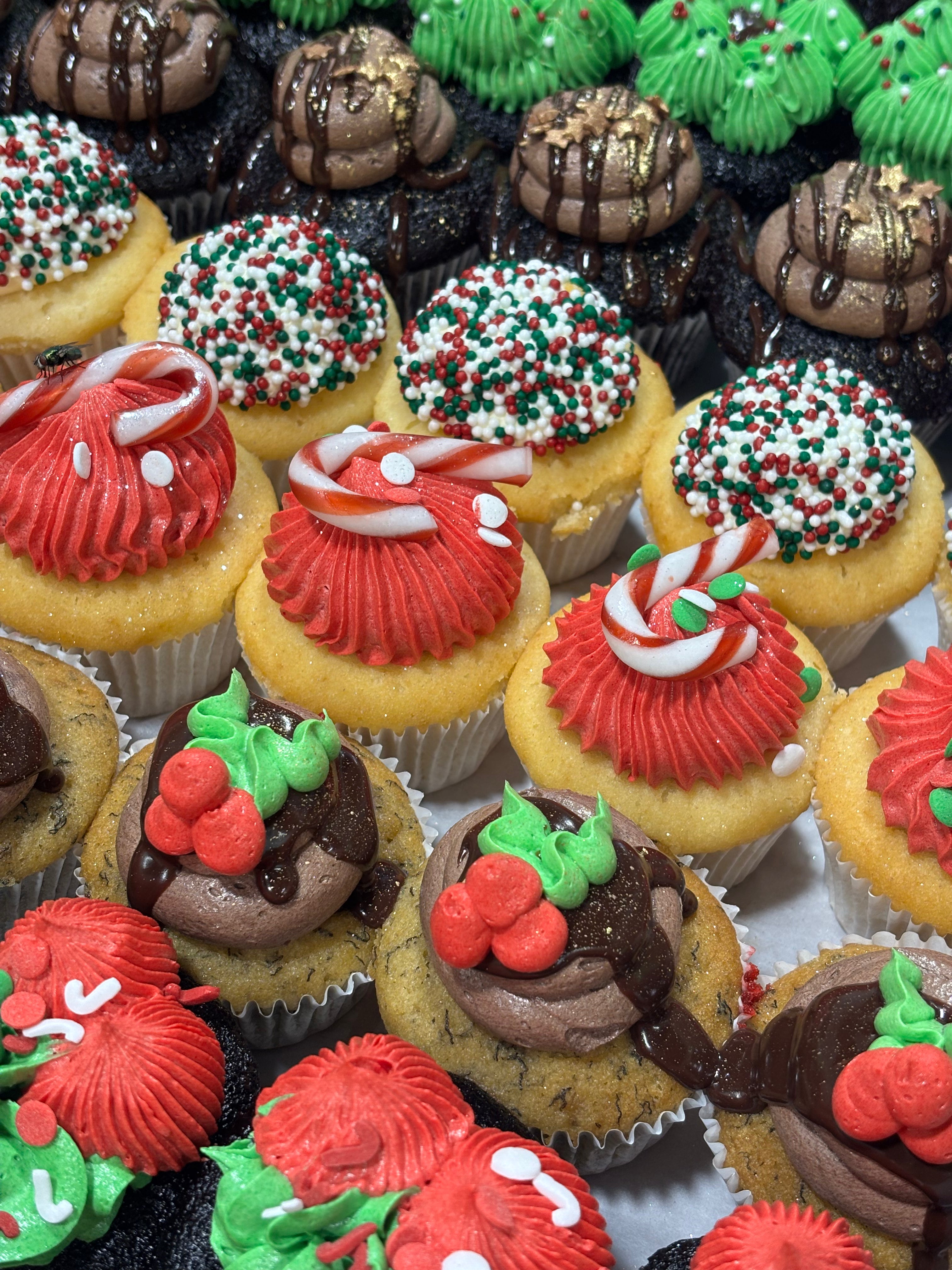 12 Pack Christmas Cupcakes