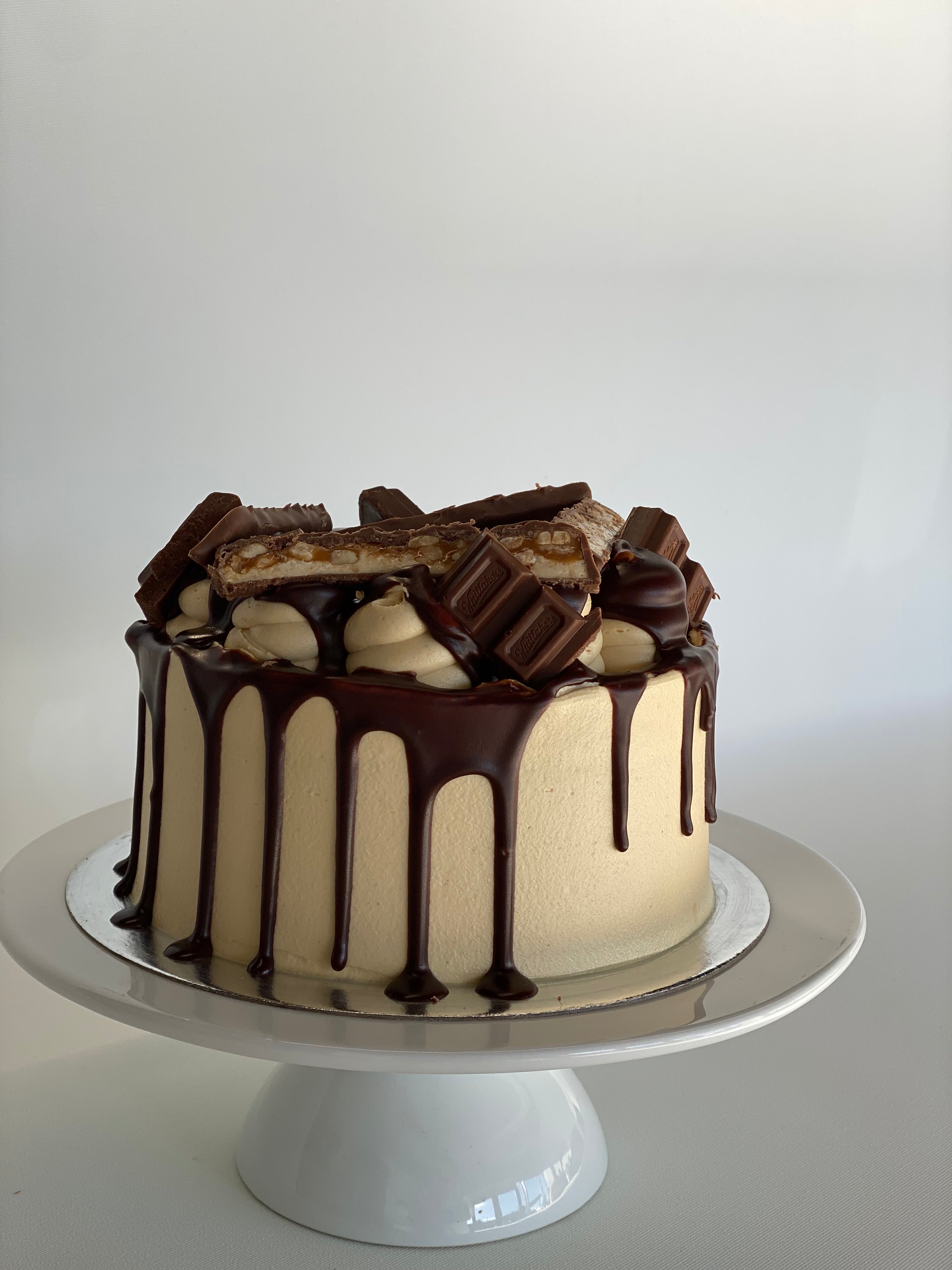Chocolate Snicker Overload Cake