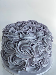 Fresh Floral Textured Buttercream Cake